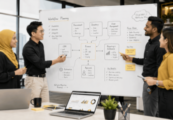 Malaysian SME team planning business operating model before NetSuite ERP implementation